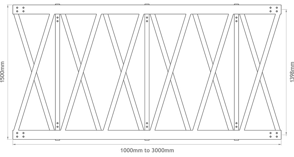 1500mm X-Beam