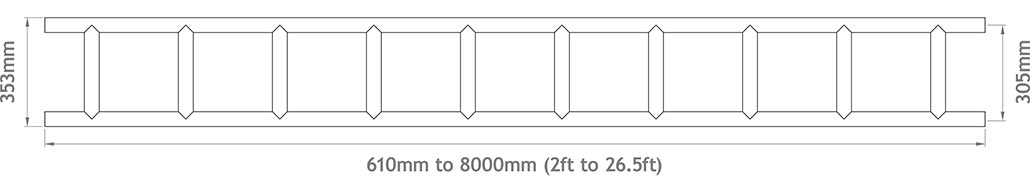 353mm Ladder Beam